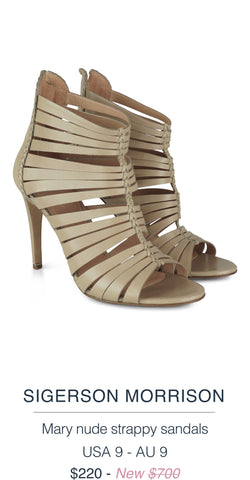 SIGERSON MORRISON  Mary nude strappy sandals