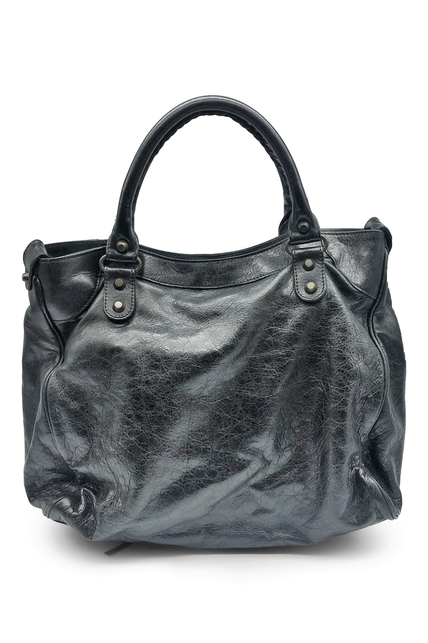 Balenciaga Velo Regular Hardware Bag in Black | REVOIR | Second Hand Revoir