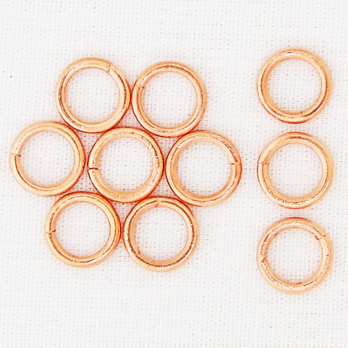 Set of 5 Solid Copper 16mm Sister Hook Clasps with Jump Rings