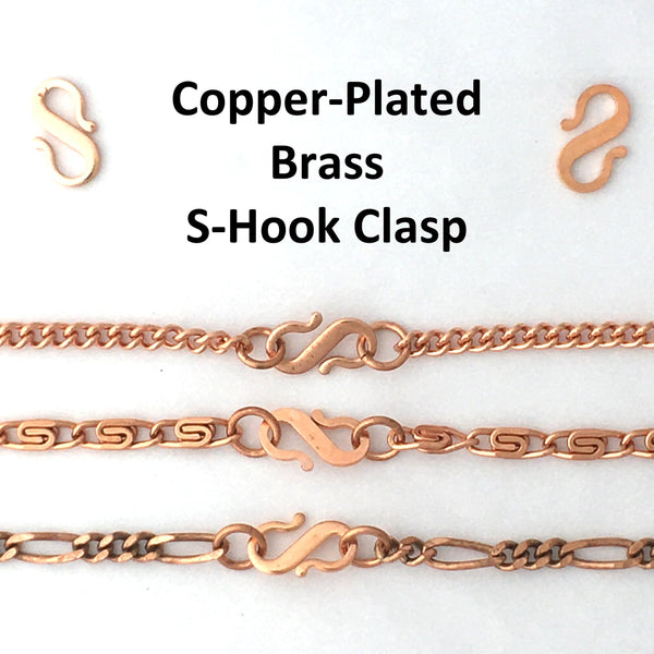Solid Copper Bracelet Chain Curb Chain Bracelet BC72 Medium 5mm Cuban Curb Copper Bracelet Chain for Men and Women