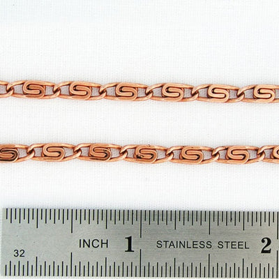 Solid Copper Necklace Chain Fine 3mm Cuban Curb Chain Necklace NC71 Solid Copper  Chain Necklace 20, Celtic Copper Shop