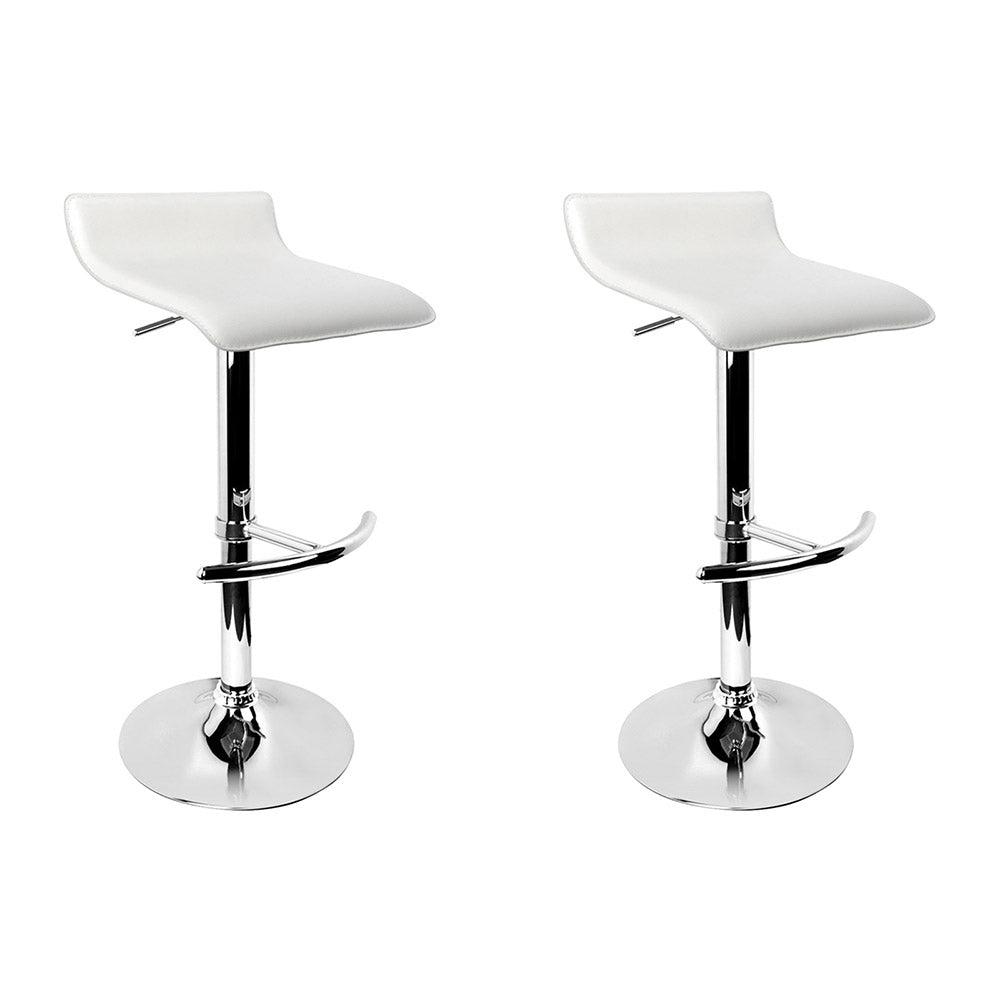 white adjustable height bar stools