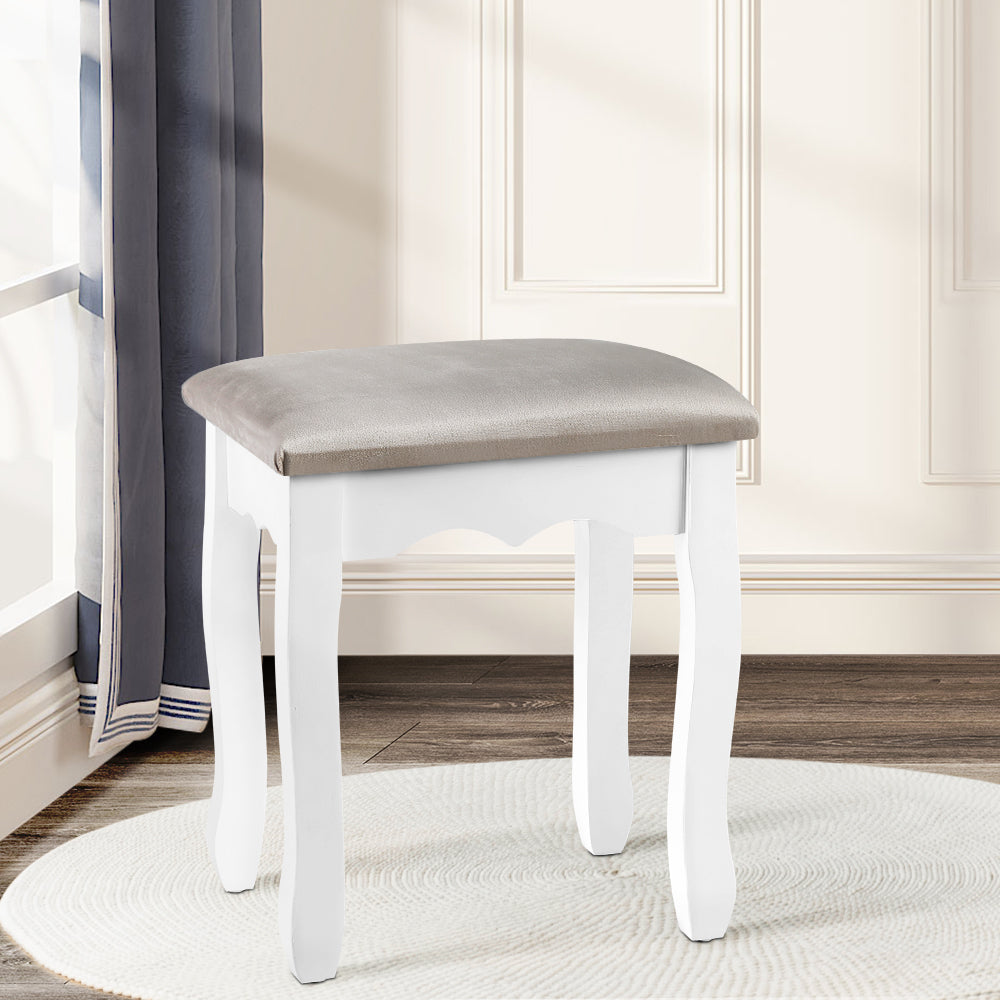 silver dressing stool