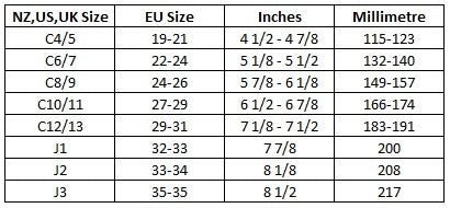 crocs euro size chart