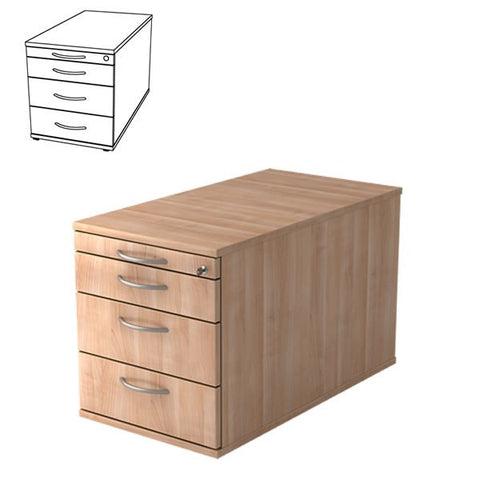 A Series Solid 4 Drawer Wooden Filing Cabinet With Lock Kvg Supply