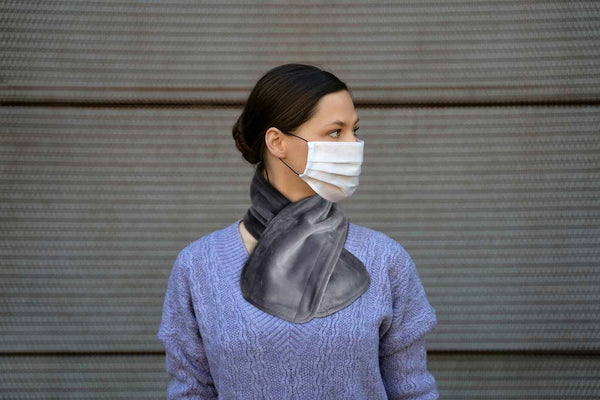 wearing a nifty electric scarf