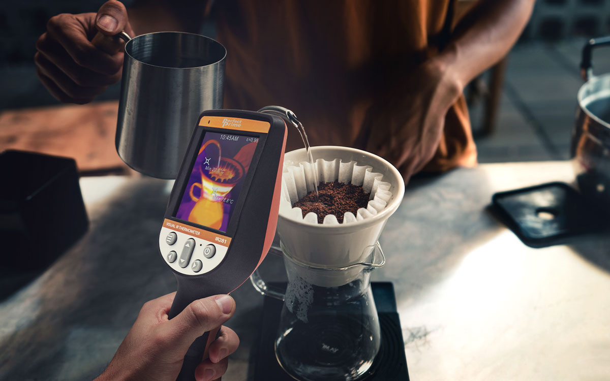 Use PerfectPrime thermal camear  for brewing coffee