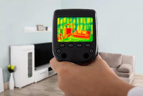 Thermal camera looking at insulation