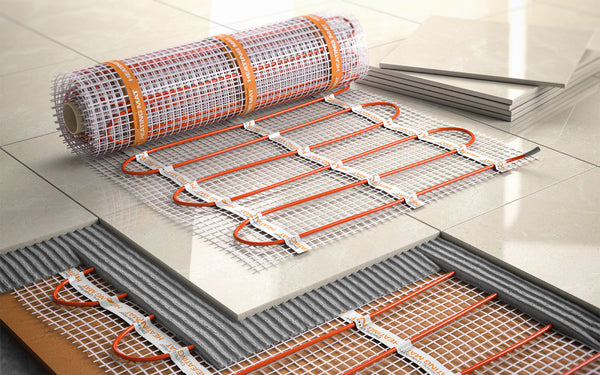 conductor coils for underfloor heating