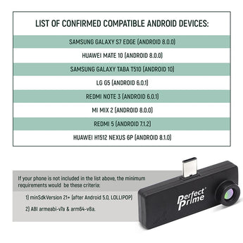 IR202 サーマルカメラ Android デバイス専用 Type-C | PerfectPrime