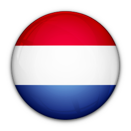 Netherlands round flag