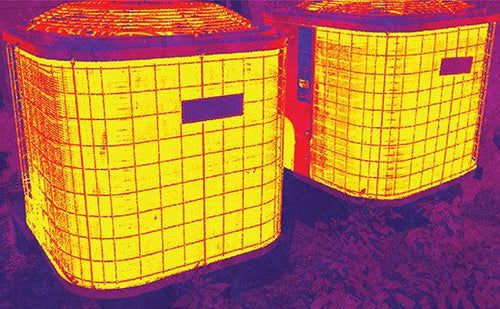 Thermal image of hvac