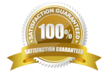 100% satisfaction guarantee