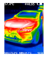 IR0018 Sample Image Thermal Image of Car