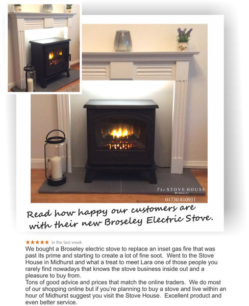 Broseley Hereford Electric Stove from The Stove House 01730 810931