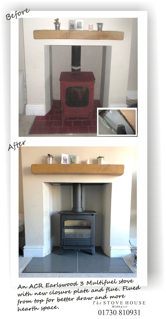 ACR Earlswood 3 Stove Supplied and installed by The Stove House, between Chichester and Haslemere. 01730 810931