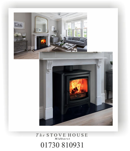 Parkray Aspect 80b Boiler Woodburning Stove Supplied and installed by The Stove House, between Chichester and Haslemere. 01730 810931