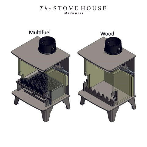 The difference between wood and multi fuel stoves by The Stove House in Midhurst Nr Chichester and Haslemere 01730 810931