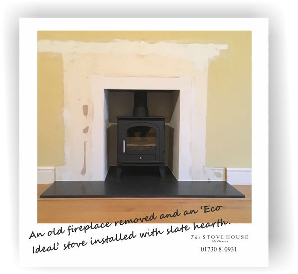 Eco Ideal 1 Stove Installation Picture