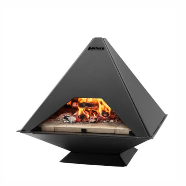 Prisma Pizza Oven / Stove In Black & Corten Steel – The Stove House