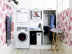 laundry room wallpaper