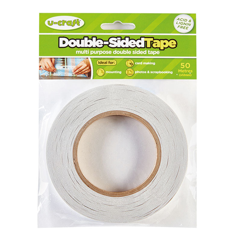 50 Metre Multi Purpose Double Sided Sticky Tape 12mm Width Allthingssticky