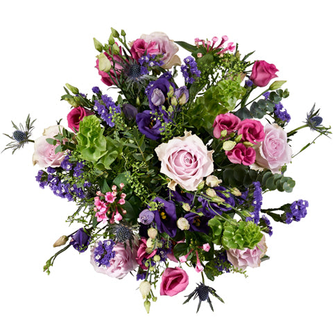 Lilac Roses & Lisianthus Flower Delivery - Secret Garden | Postabloom