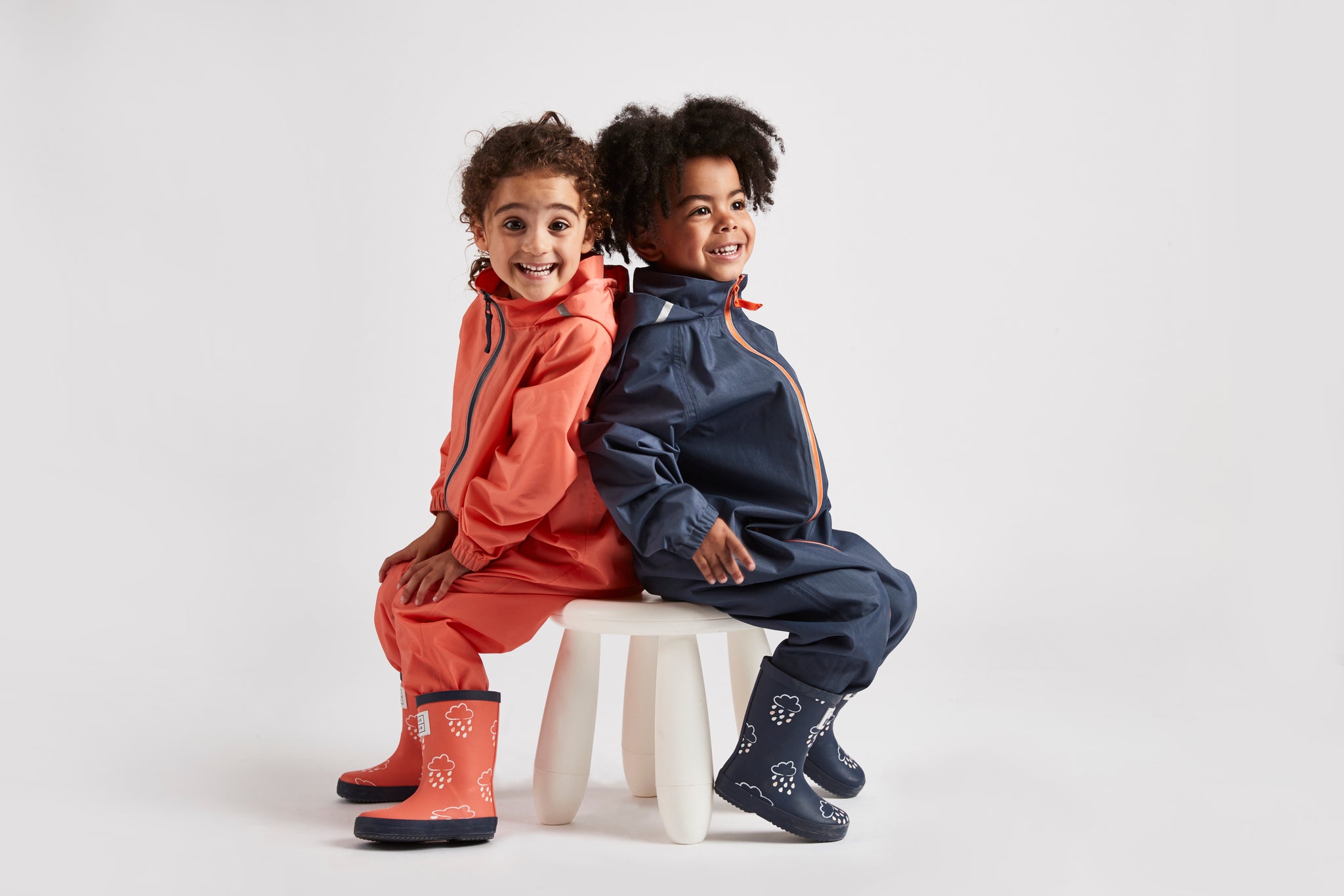 Modern, stylish, fun rainwear by British brand Grass & Air - great quality waterproofs for kids at a reasonable price