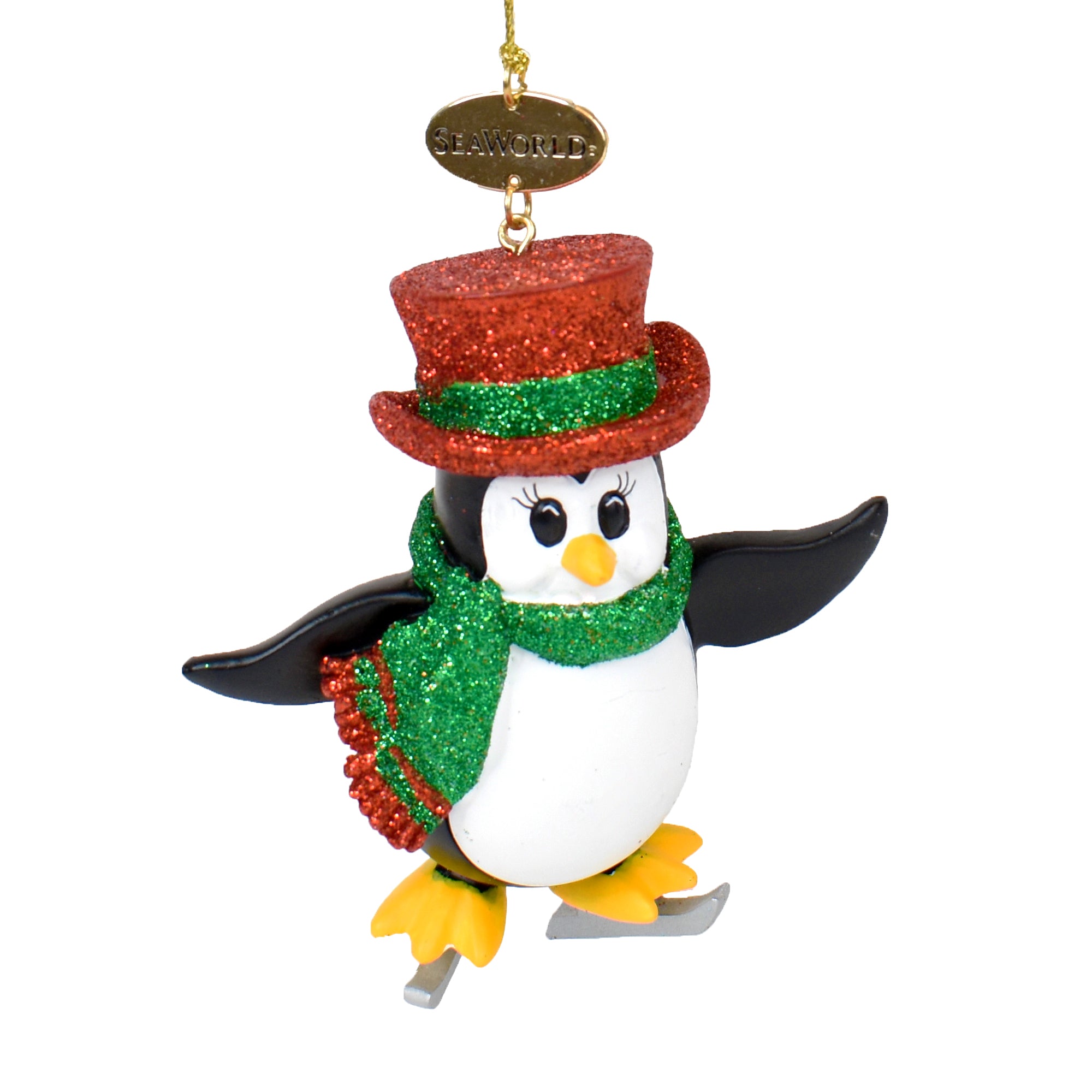SeaWorld Penguin Skate Ornament - SeaWorld Shop
