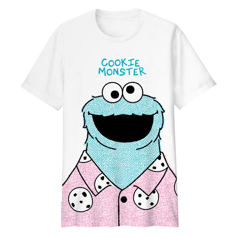 Cookie Monster Adult White Tee – Sesame Place