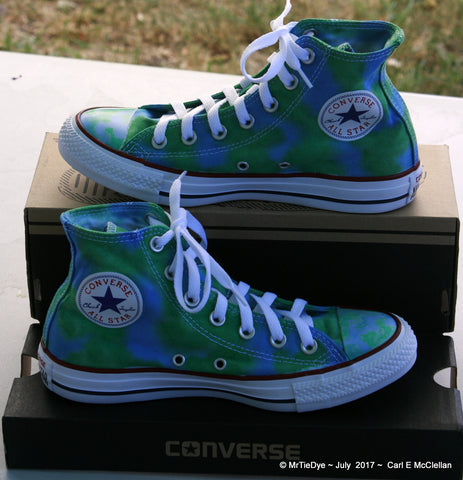 converse blue green
