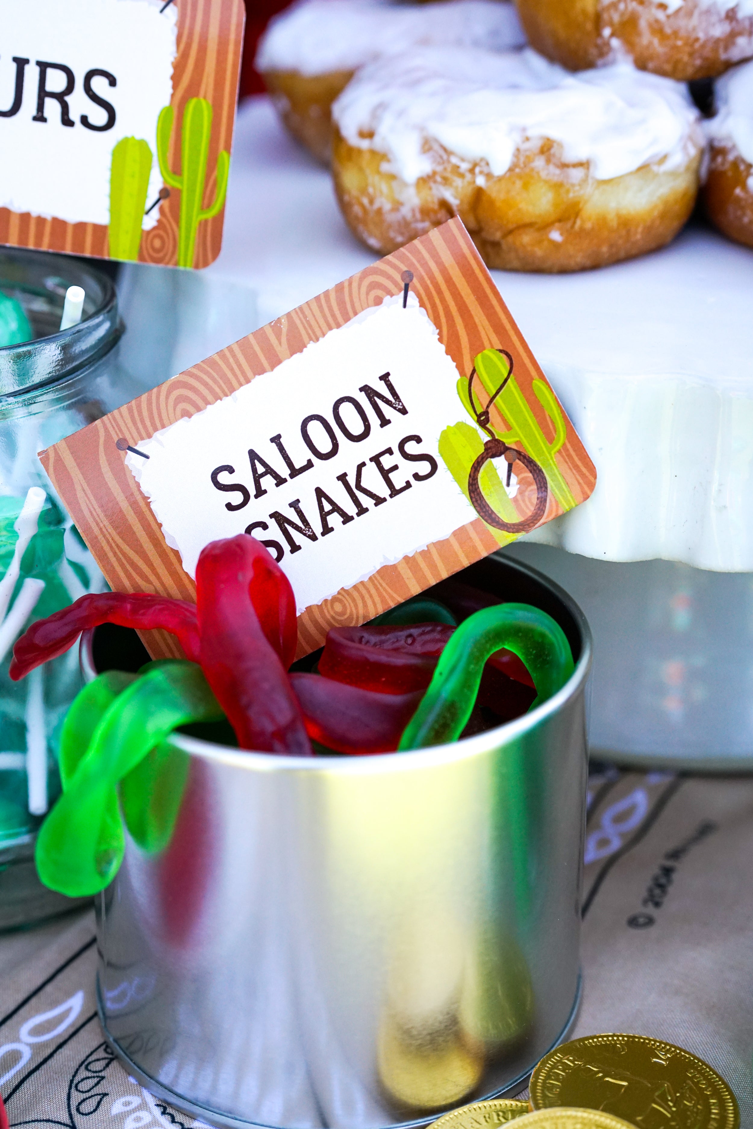 Cowboy Party Ideas for Food Labels