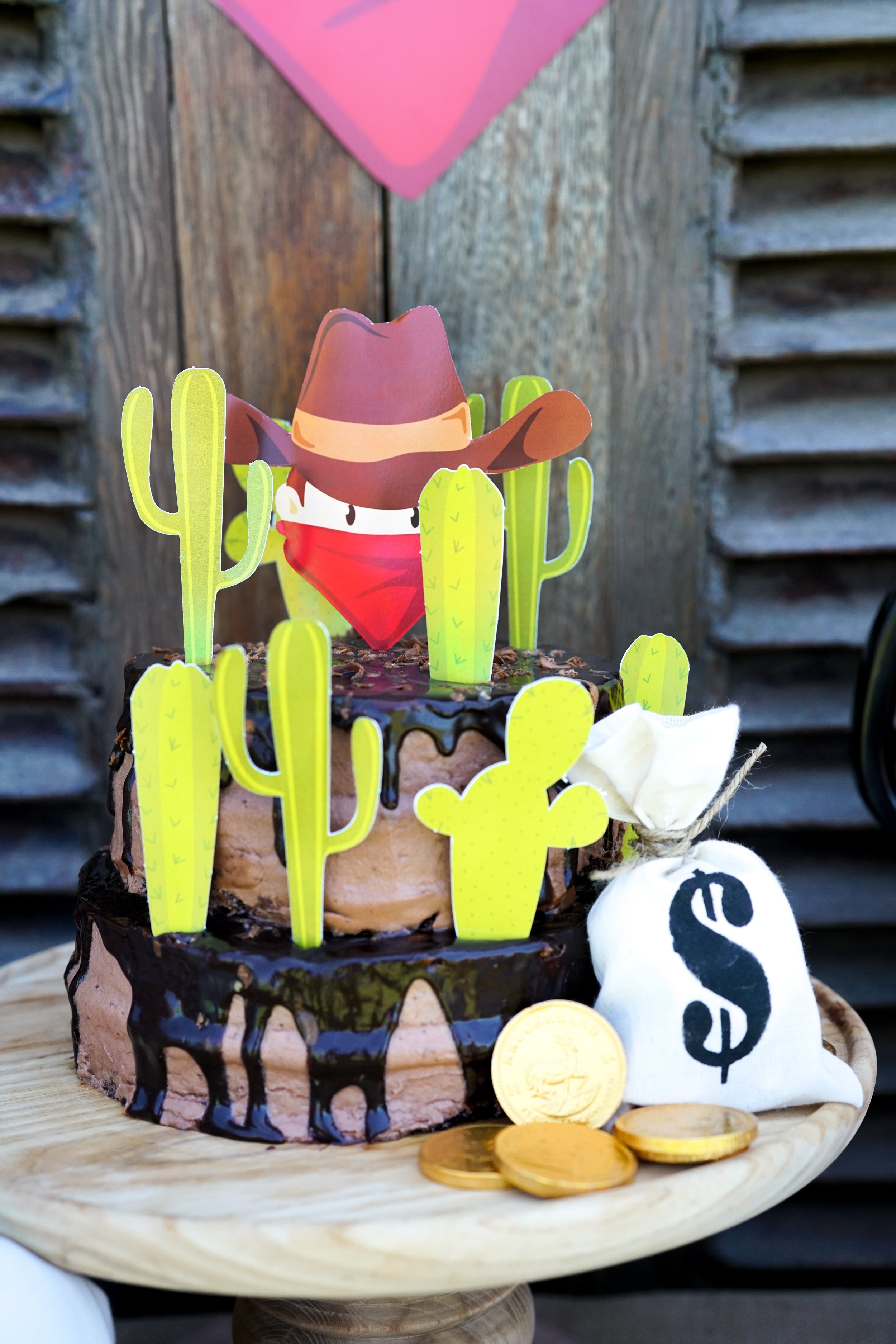 Cowboy Party Cake Toppers