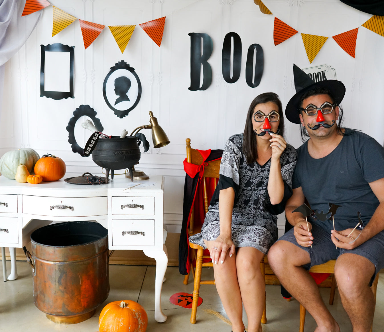 Halloween Photo Booth Decorations and Props