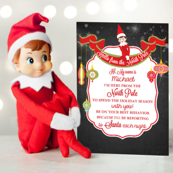Free Elf on the Shelf Welcome letter