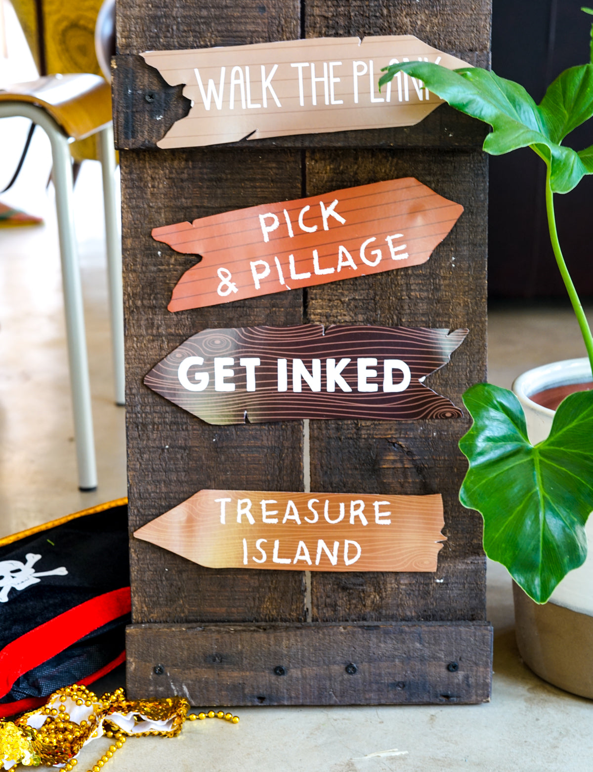 Pirate Party Directional Signage