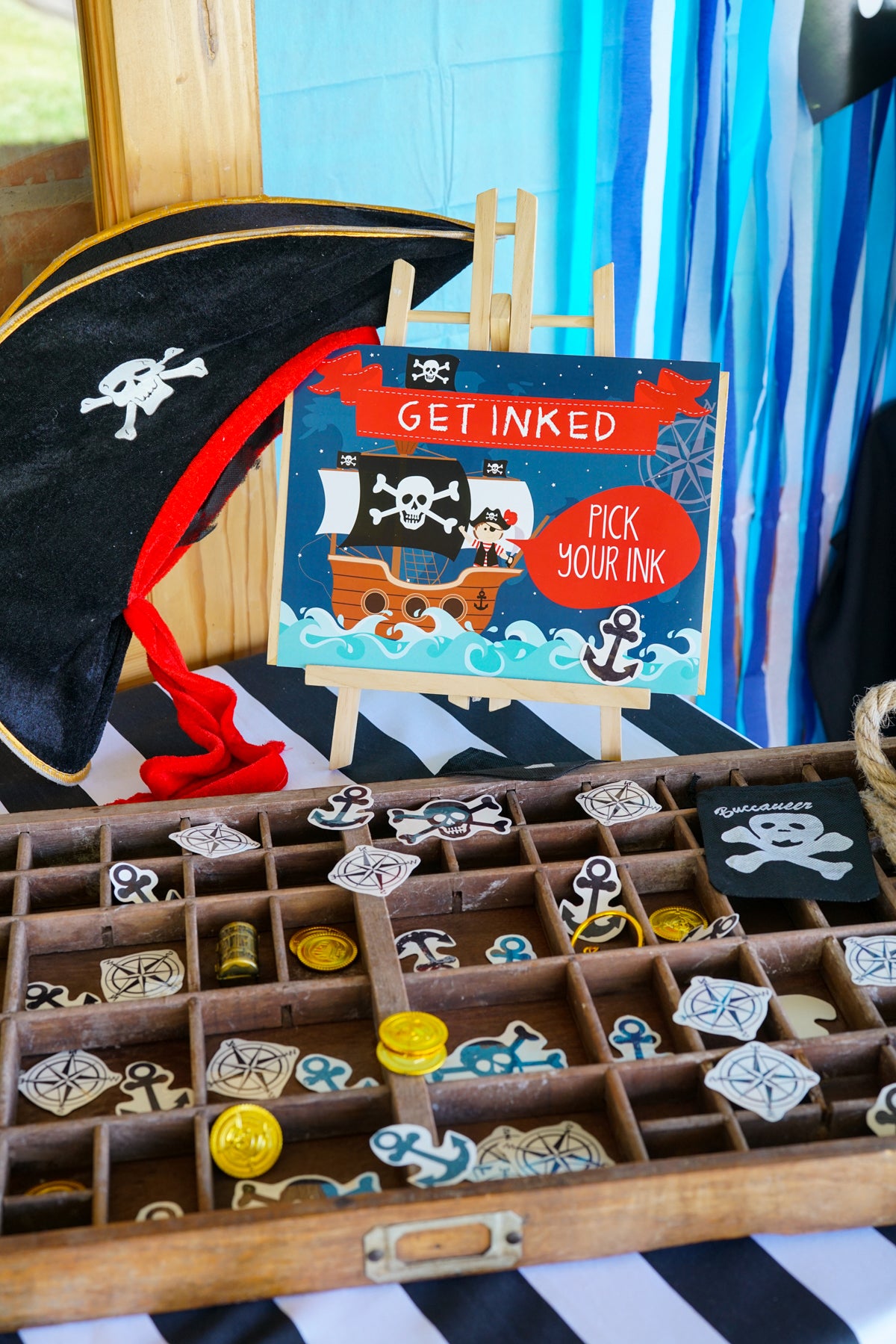Pirate Party Tattoos and signs - Get Inked