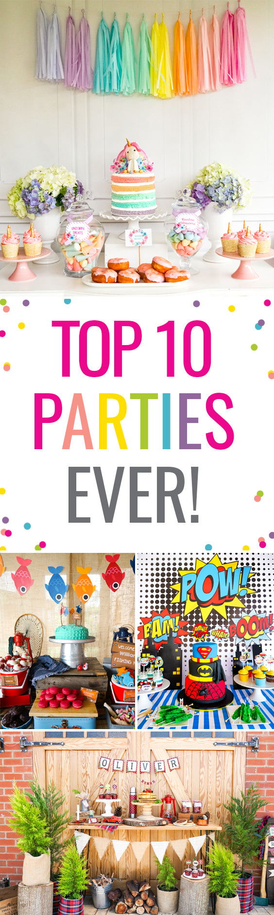 The Best Kid's party themes and decorations ever!