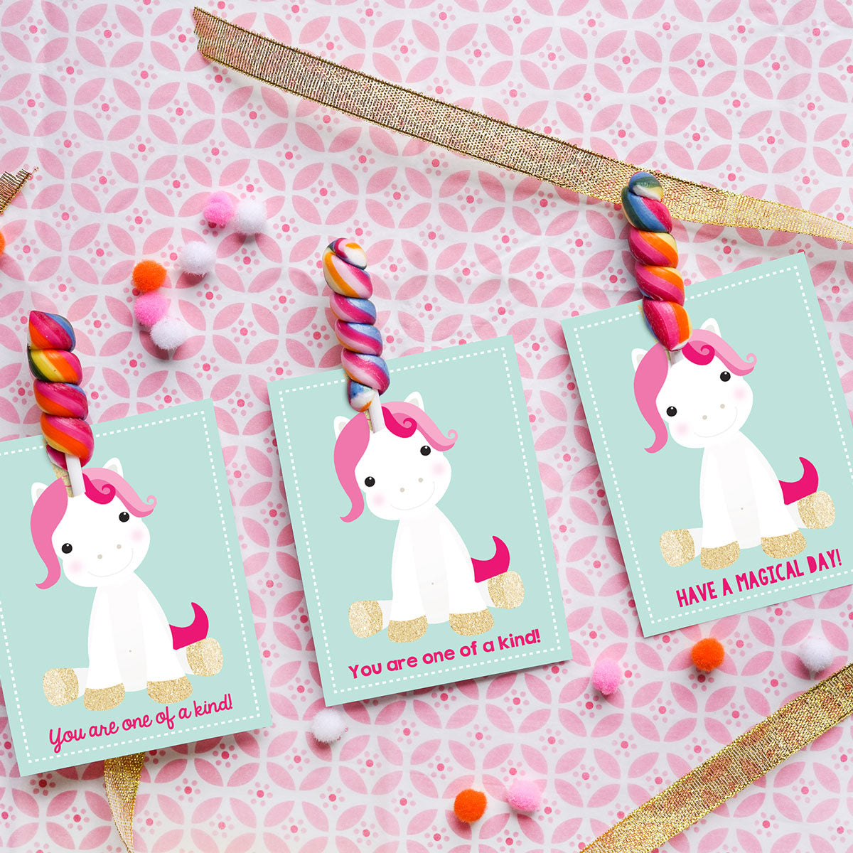 Unicorn Valentines Card