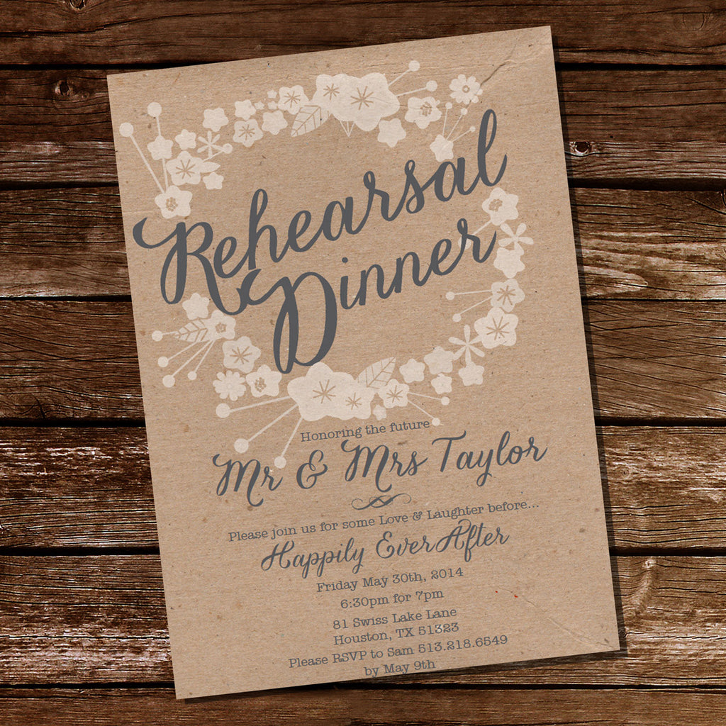 What Do You Write On A Rehearsal Dinner Invitation