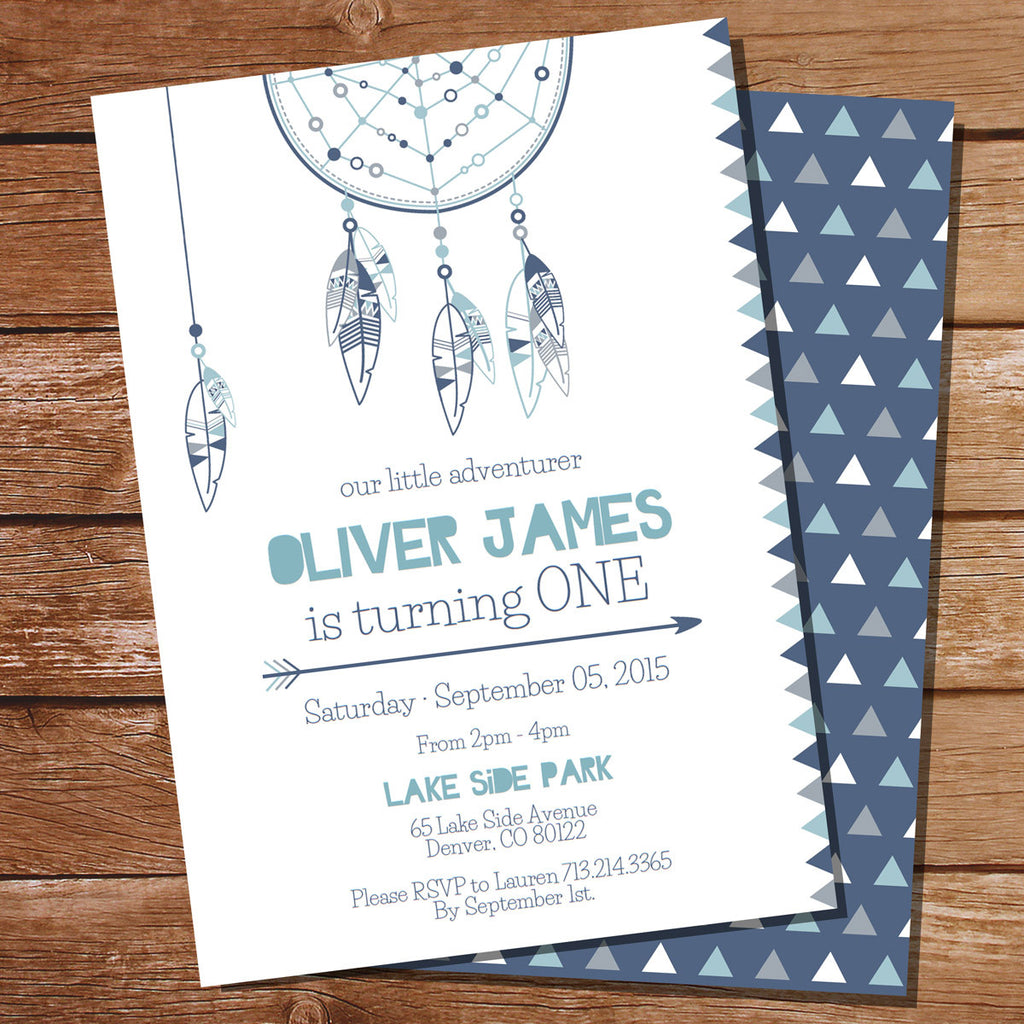 tribal-birthday-party-invitation-blue-tribal-birthday-party-template