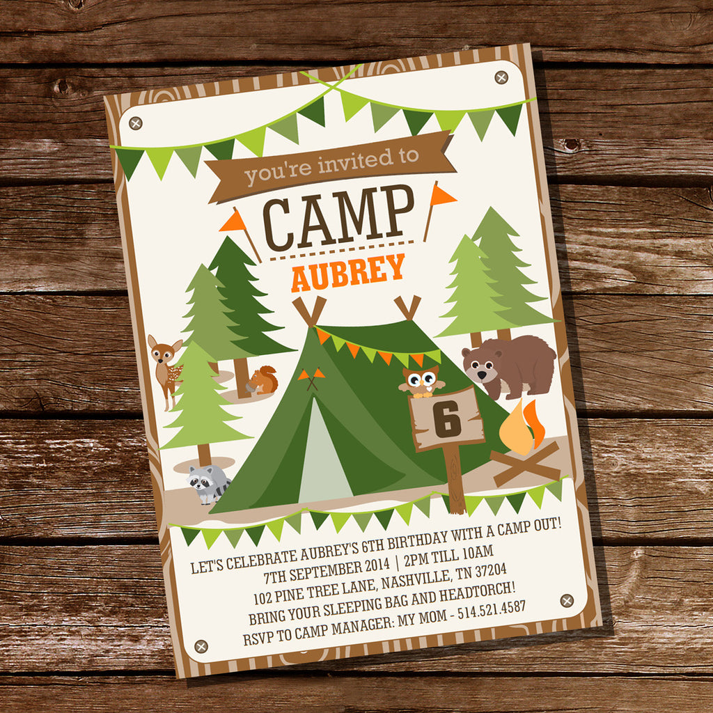 Backyard Party Invitation Template