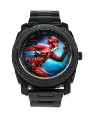The Flash Grant Gustin Stainless Steel Black Watch