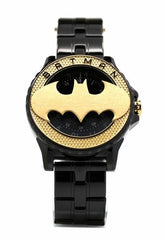 Batman 75th Year Limited Edition Rotator Men's Gold-toned Logo Watch