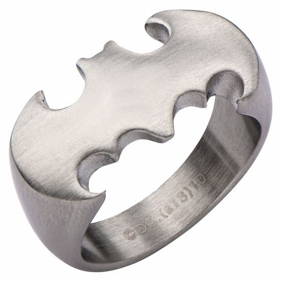 Batman Men's Stainless Steel Matte Ring (BATMSSFR49) – 