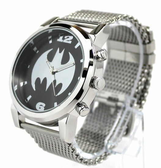 Batman Silvertone Mesh Strap Watch (BAT8043) – 