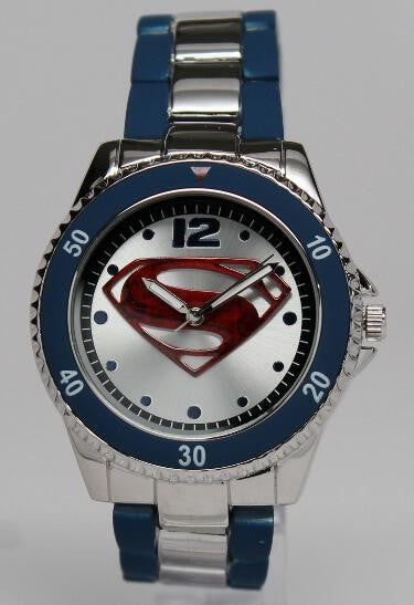 Superman Man of Steel Watch Stainless Steel Blue (MOS8008) –  