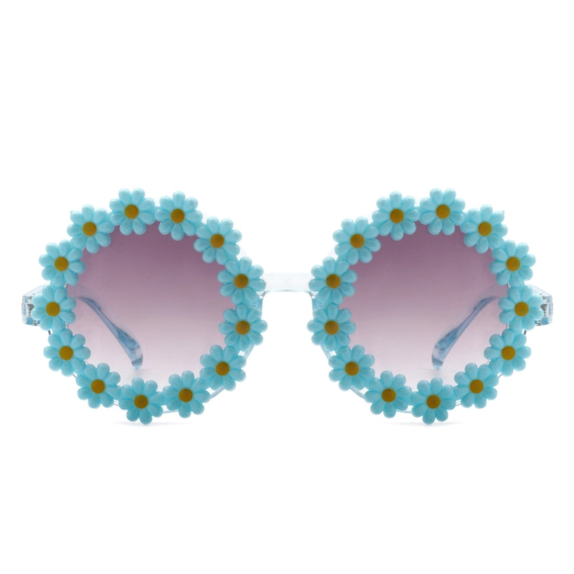 GIRLS BLUE DAISY SUNGLASSES