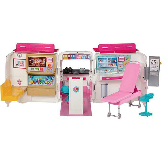 barbie care clinic vehicle