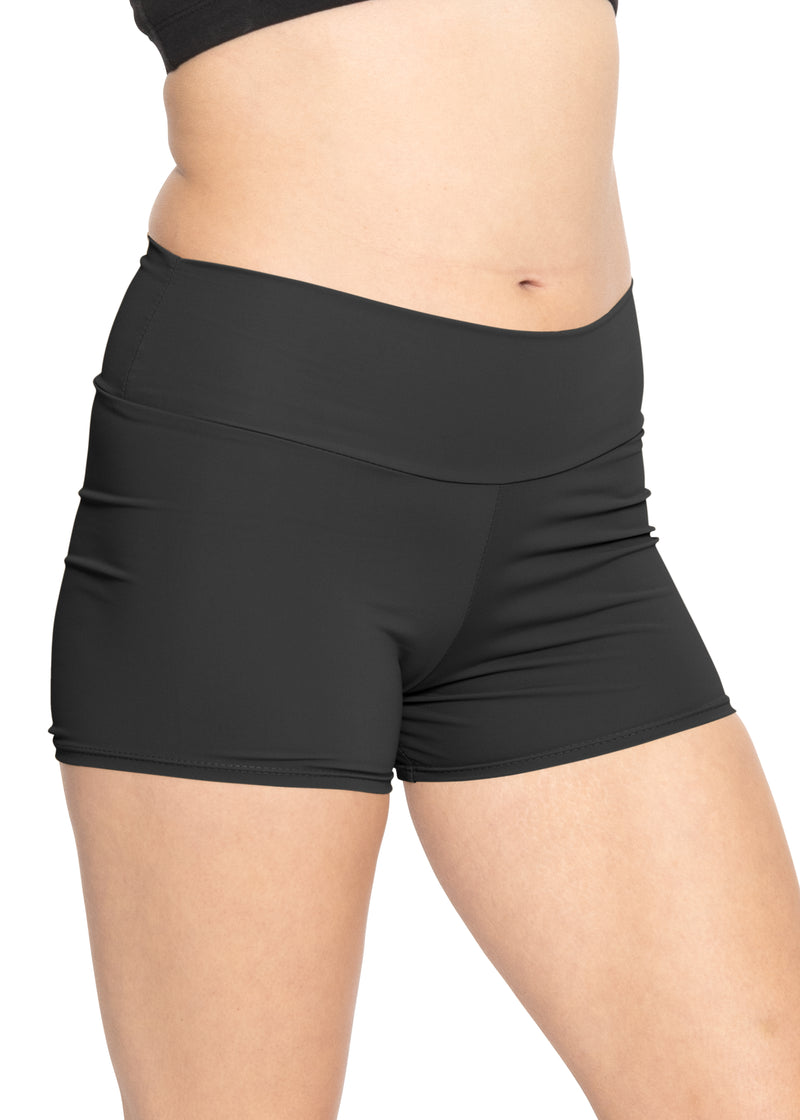 Stretch Is Comfort Women's Stretch Performance High Waist Athletic Booty  Shorts